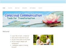 Tablet Screenshot of consciouscommunication.info